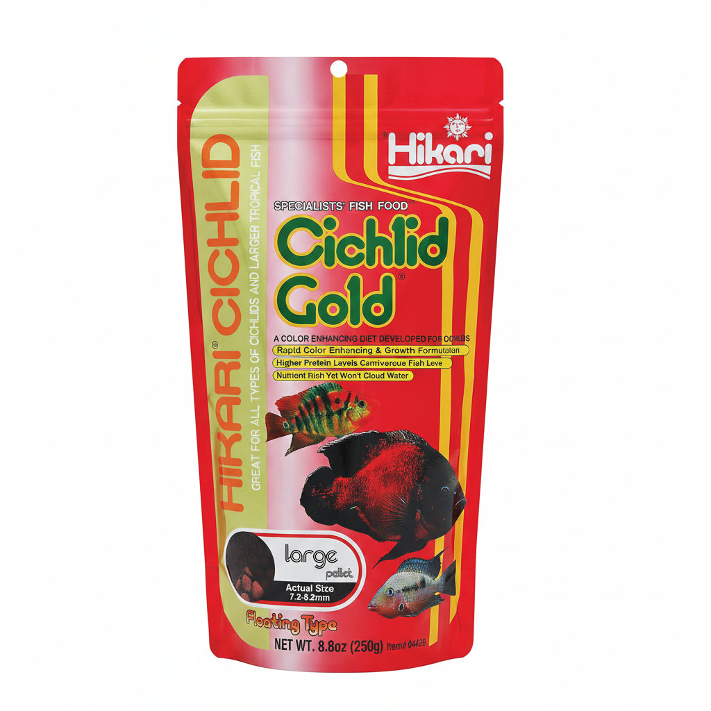 Hikari 8.8-Ounce Cichlid Gold Floating Pellets for Pets, Large