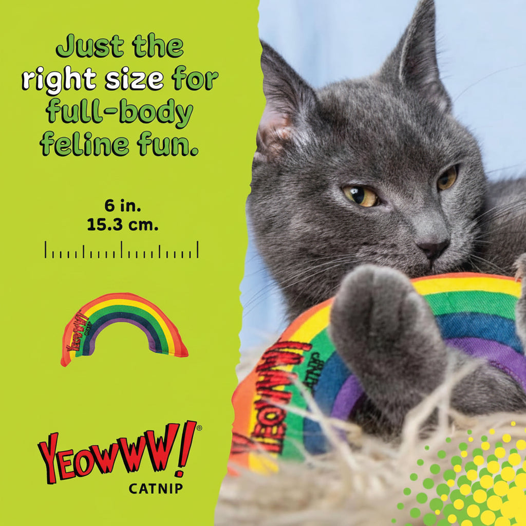 Yeowww! Catnip Toy, Rainbow (pack of 2)