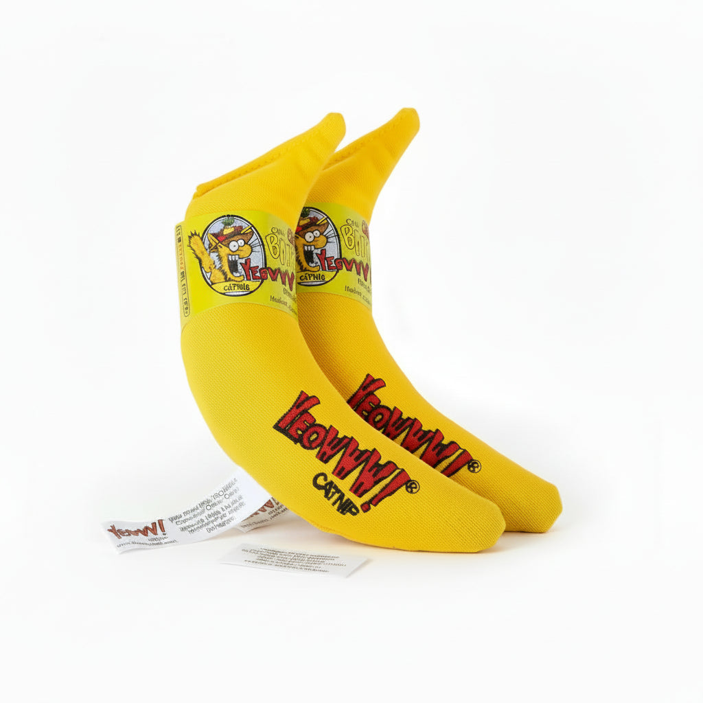 Yeowww! Catnip Toy, Yellow Banana (pack of 2)