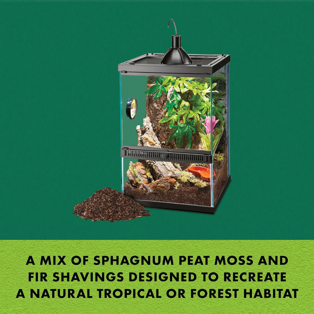 Zilla Pet Reptile Terrarium Substrate Bedding, Jungle Mix, for Frogs, Rainforest Geckos, Toads and Snakes, 24 Quart