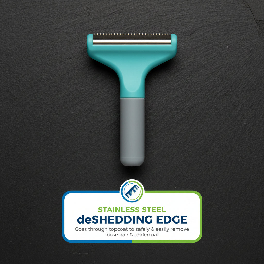 FURminator® deShedding Tool For Small Cats, Short Hair, Removes Loose Hair From Shedding