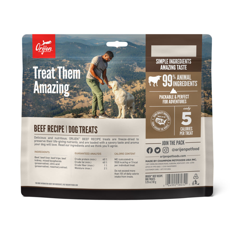 Orijen Freeze-Dried Dog Treats Ranch-Raised Beef, 1ea/3.25 oz