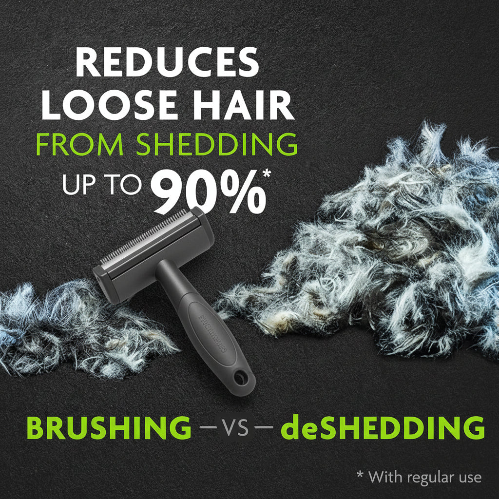 FURminator Medium Dog Undercoat deShedding Tool, Short Hair, Reduces Loose Hair from Shedding