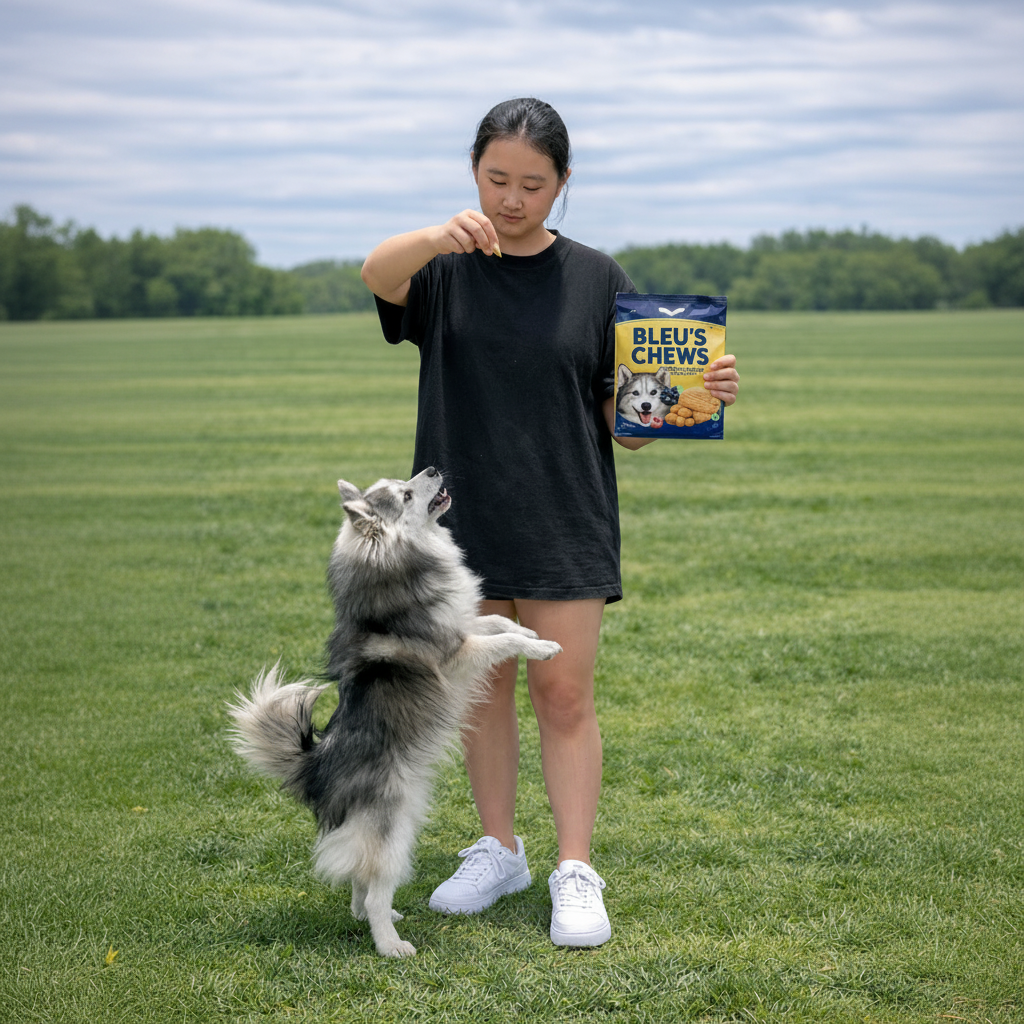 Eikon Pets Bleu’s Chews™ Crunchy Dog Treats with Peanut Butter & Blueberry