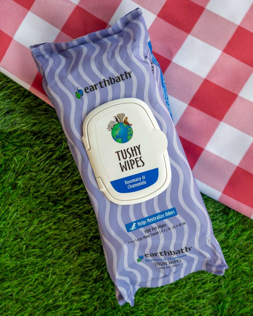 earthbath, Rosemary & Chamomile Tushy Wipes, 100 ct
