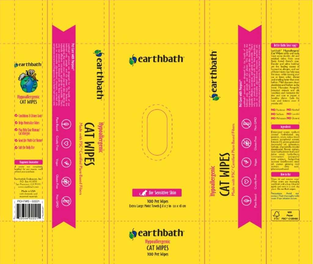 earthbath Hypo-Allergenic Grooming Wipes