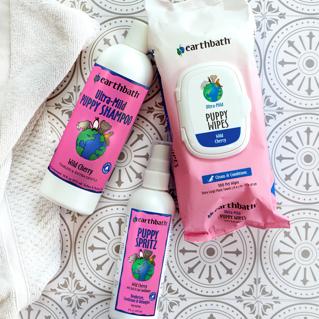 earthbath, Ultra-Mild Wild Cherry Puppy Wipes