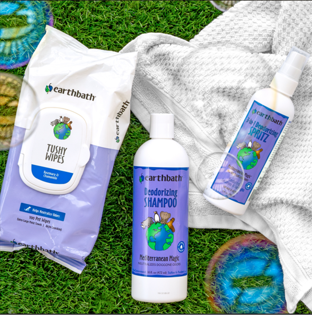 earthbath, Rosemary & Chamomile Tushy Wipes, 100 ct