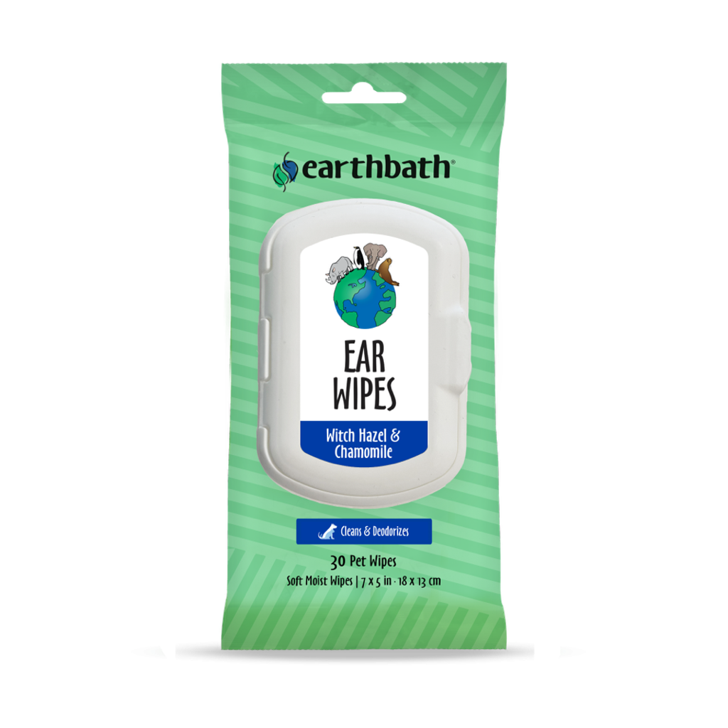 earthbath Ear Wipes Witch Hazel & Chamomile 30 Wipes
