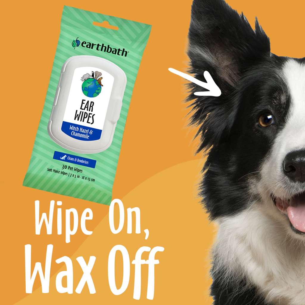 earthbath Ear Wipes Witch Hazel & Chamomile 30 Wipes