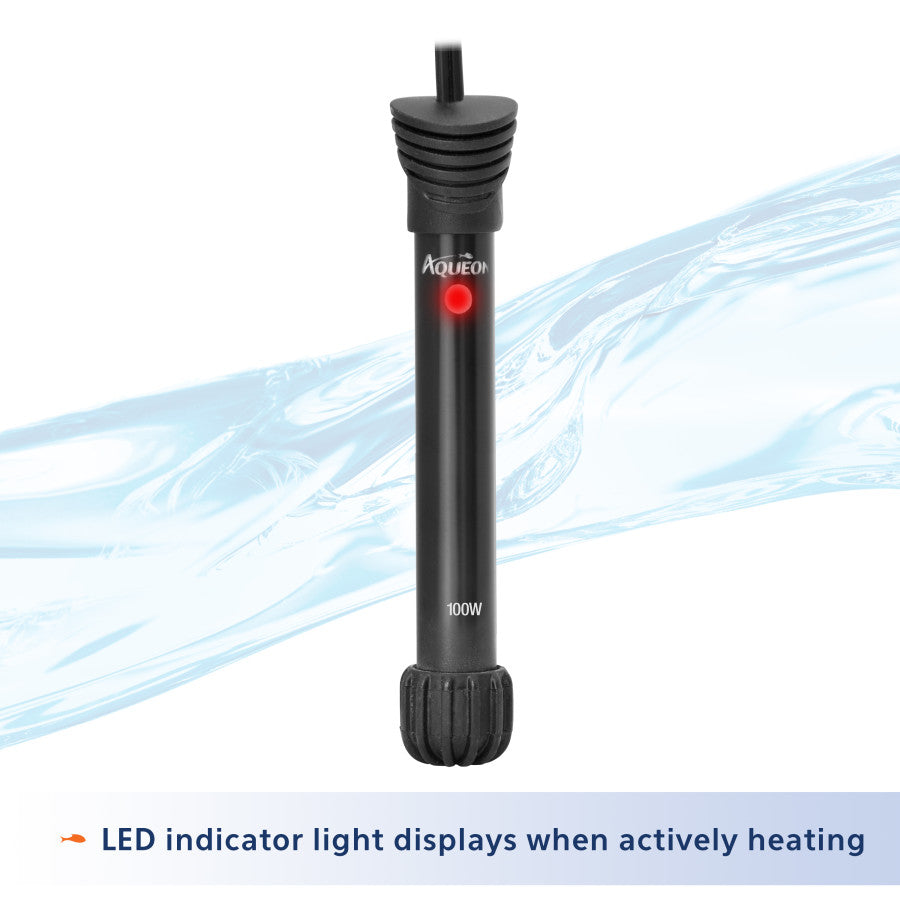 Aqueon Preset Aquarium Heater 1ea/Black, 50 W, Up To 20 gal