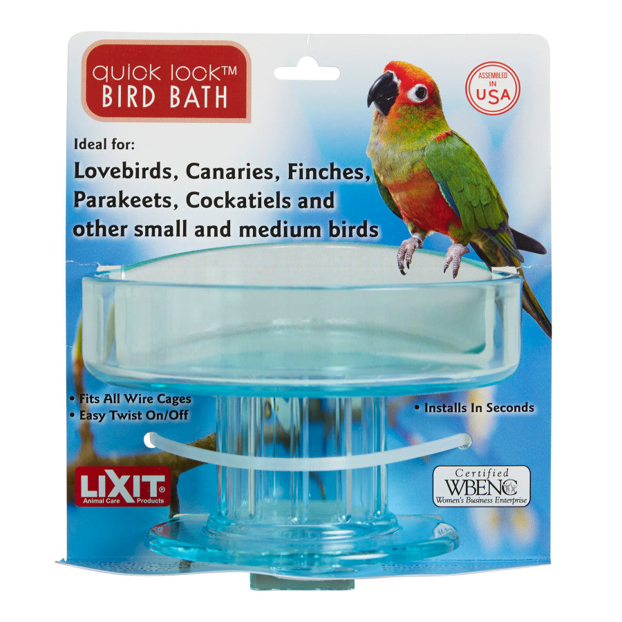 Lixit Quick Lock Bird Bath Green, 1ea/One Size