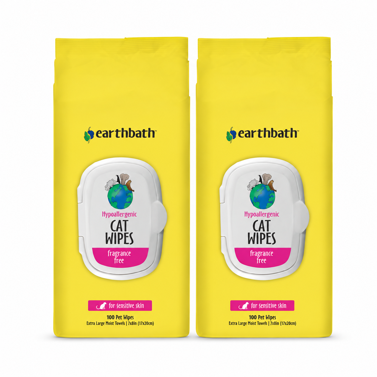 earthbath Hypo-Allergenic Grooming Wipes (2 Pack)