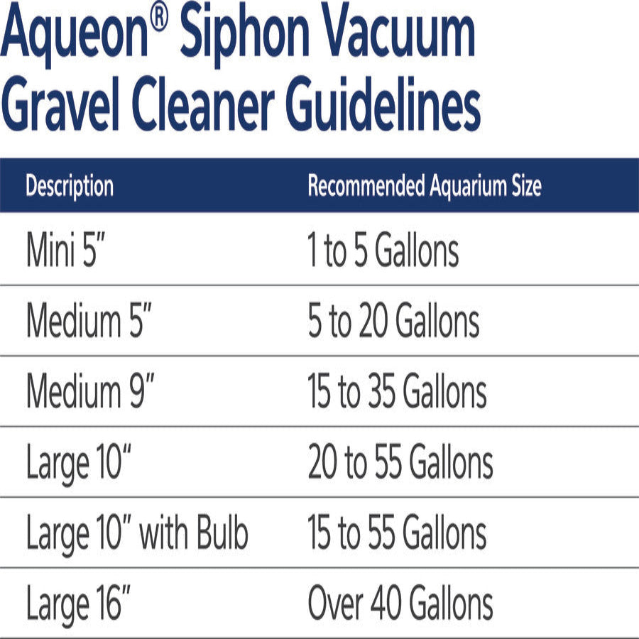 Aqueon Aquarium Siphon Vacuum Gravel Cleaner No Bulb, 1ea/Large - 16 in
