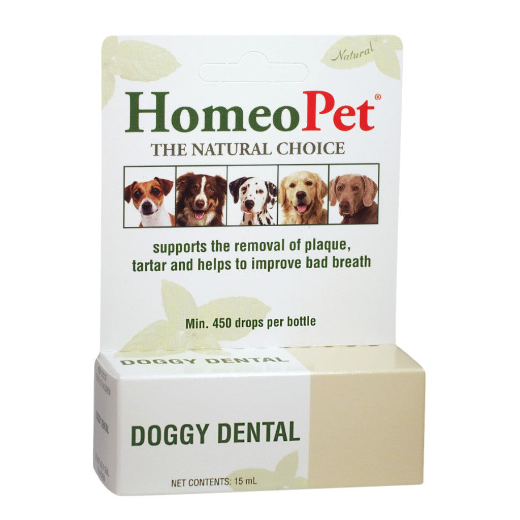 HomeoPet Doggy Dental for Plaque and Tartar Removal 1ea/15 ml