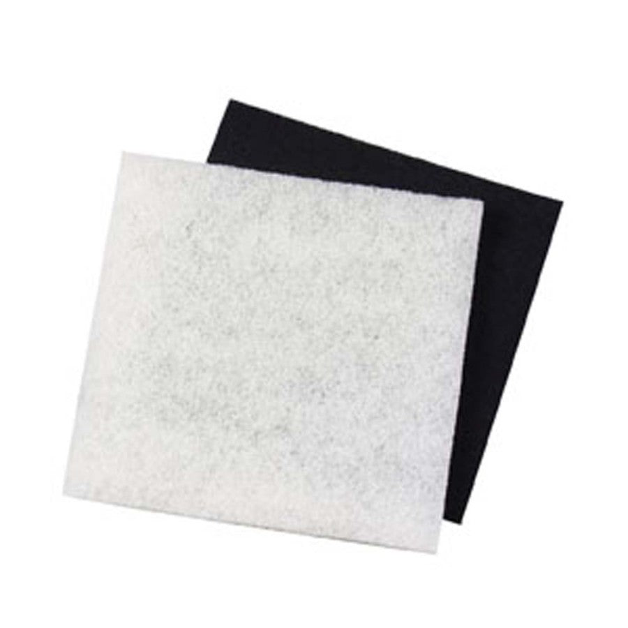 Danner Pondmaster Replacement Pads Filter Media Carbon & Coarse, Black, White, 1ea/12 In. X 12 in, 2 Piece