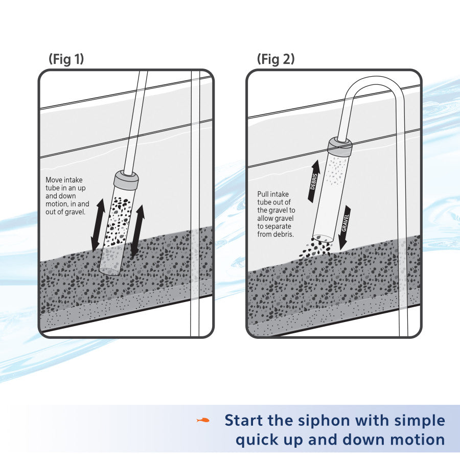 Aqueon Aquarium Siphon Vacuum Gravel Cleaner No Bulb, 1ea/Large - 16 in