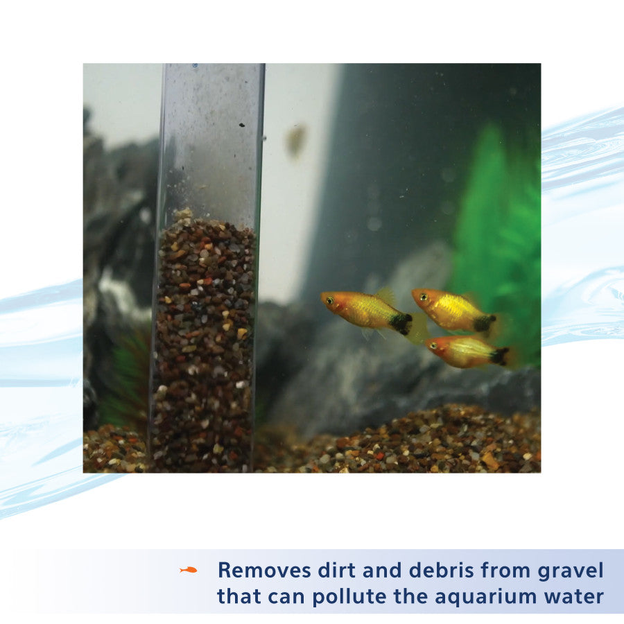 Aqueon Aquarium Siphon Vacuum Gravel Cleaner No Bulb, 1ea/Large - 16 in