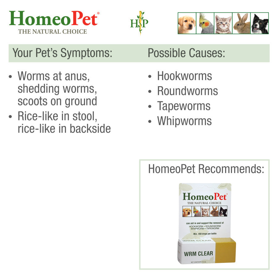 HomeoPet WRM Clear