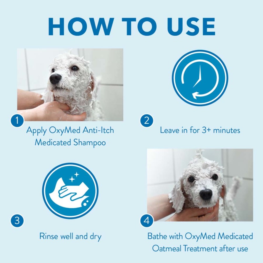 TropiClean OxyMed Medicated Anti Itch Pet Shampoo 1ea/20 oz