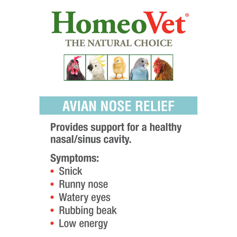 HomeoPet Avian Nose Relief Supplement