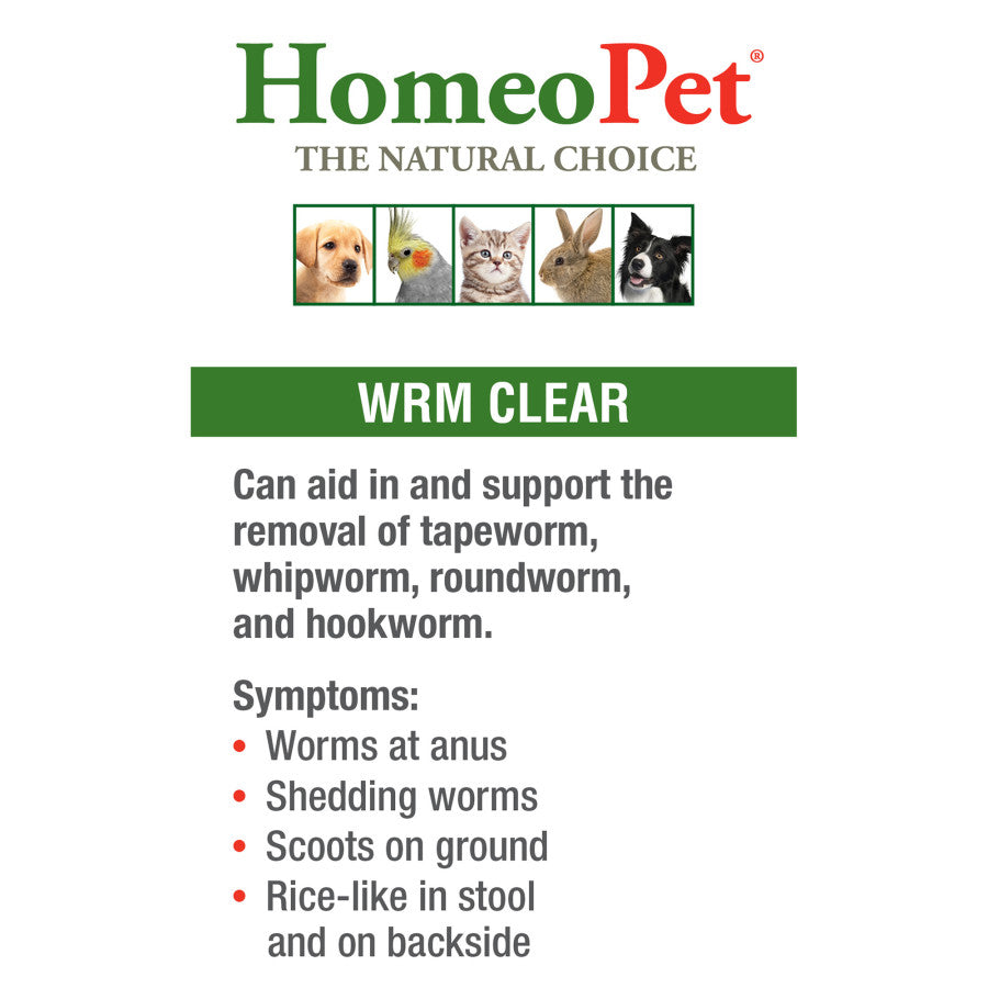 HomeoPet WRM Clear